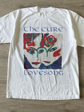 Gildan White The Cure 'Lovesong' Graphic Tee
